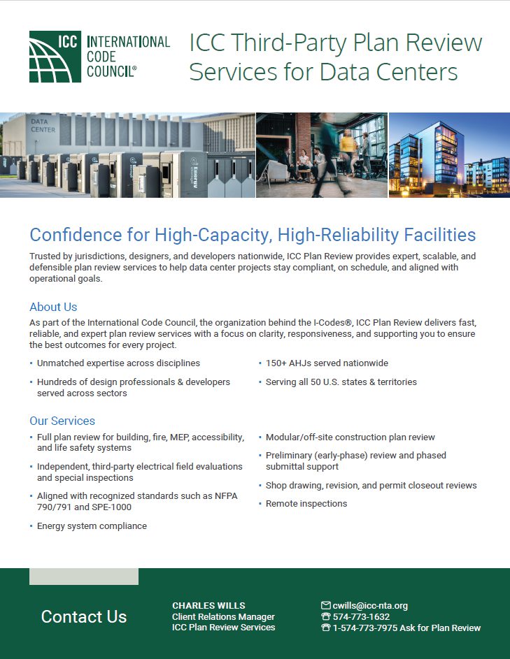plan review for data centers